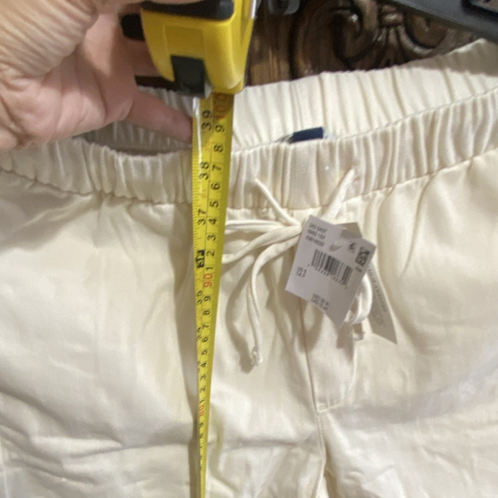 AE cozy, dreamy, drape, low rise, ultra wide leg, jean - Ivory Size S NWT - Picture 8 of 11
